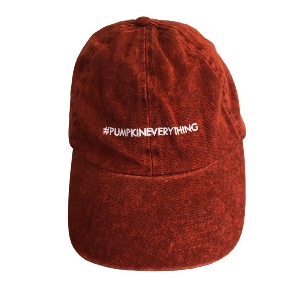 DAVID and Young #pumpkineverything adjustable hat. Orange autumn seasonal OS